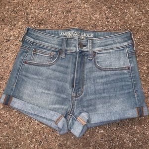 American eagle mid/high rise jean shorts